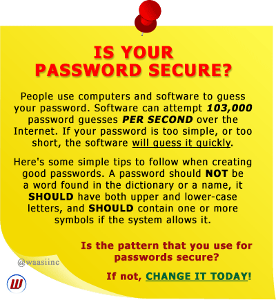 Password Security Daily Reminder