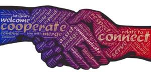 handshake large WAASI works in a collaborative environment for the benefit of its customers.